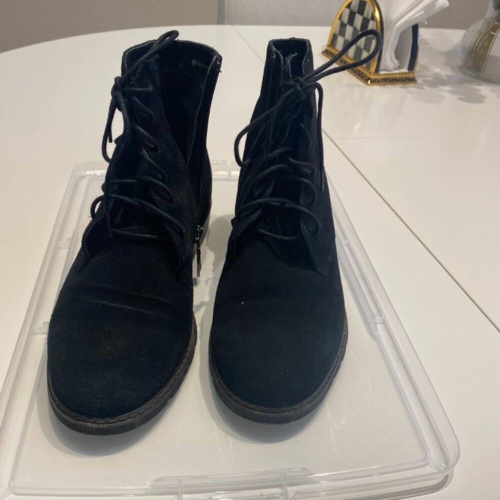 J. Crew - Blondo Boots - Black - waterproof suede. Excellent condition -  8.5M